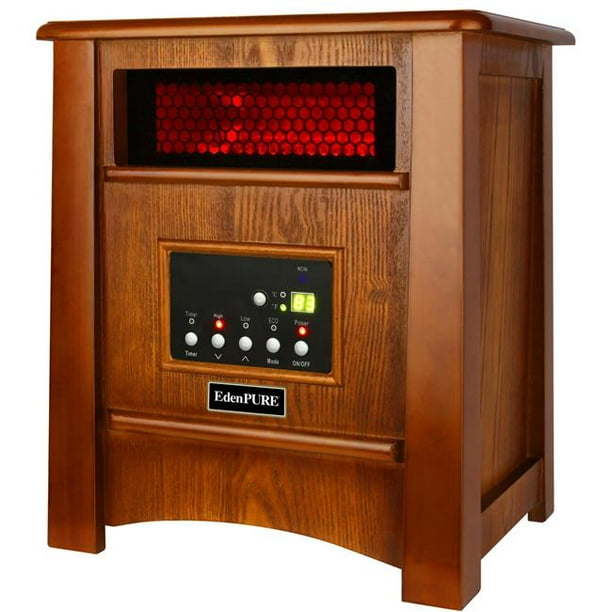 EdenPURE A5842 Eden Pure CopperHX W3 Infrared Heater Maple Walmart