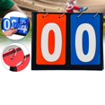 thumbnail image 3 of 2 Digit Score Keeper Flips up Tabletop Scoreboard Scoreboard Portable Sports Scoreboard for Basketball Ball Red Blue, 3 of 9