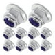 thumbnail image 1 of 50 tuercas de seguridad de brida hexagonal de acero inoxidable con inserto de nailon, diseño autoblocante, herramientas de fijación seguras para construcción y uso industrial, 1 of 7