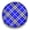 Blue, variant on Snap Jewelry 18MM Dark Green Plaid Pattern Ginger Charm for Interchangeable Accessories