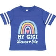 thumbnail image 3 of Inktastic My Gigi Loves Me Retro Rainbow Girls Toddler T-Shirt, 3 of 5