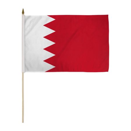 Bahrain 12x18in Stick Flag