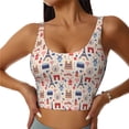 thumbnail image 1 of Balery Paris Sujetadores deportivos con espalda cruzada para mujer, acolchados, sin costuras, de alto impacto, ideales para yoga, gimnasio, entrenamiento y fitness.-Large, 1 of 8