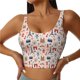 thumbnail image 1 of Fotbe Paris Sujetador Deportivo Largo sin Aros para Mujer con Almohadillas y Soporte Medio, Transpirable y Absorbente, Camiseta Tipo Chaleco o Tank Top-XX-Large, 1 of 8