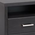 thumbnail image 5 of Prepac District 2-Drawer Tall Nightstand, Washed Black, 5 of 8