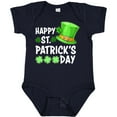 thumbnail image 3 of Inktastic Happy St. Patrick's Day Green Hat and Clovers Boys or Girls Baby Bodysuit, 3 of 5