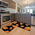 thumbnail image 3 of Fall Kitchen Mat Pumpkin Sunflower Kitchen Mats for Floor Runner Rug Set of 2 Non Slip with Rubber Backing, Plank Washable Carpet for Hallways, Sink, Laundry Room, 17x30 + 17x47 in, 3 of 6