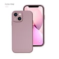thumbnail image 1 of Funda de teléfono para IPhone X, XR, XS, 11, 12, 13, 14 Pro Max, 7, 8 Plus, contraportada de silicona líquida a prueba de golpes, Color puro contraído, 1 of 4