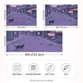 thumbnail image 2 of Yayeee Pillowcase Standard Size Set of 2 Satin Wrinkle Resistant Pillow Case, Black Cat Walking, 2 of 7