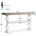 thumbnail image 3 of Tribesigns Medium Density Fiberboard Console Table, Gray, 3 of 7