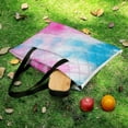 thumbnail image 5 of Colorful Tie Dye Vortex Waterproof Picnic Blanket with Foldable Zipper, Suitable for Outdoor Use, Suitable for Travel, Camping, Beaches, Parks, Grasslands, Picnic Blanket Accessories, 5 of 7