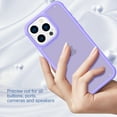 thumbnail image 5 of Compatible with iPhone 16 Pro Max Phone Case,Military-Grade Drop Protection,Slim Thin Shockproof Protective,Anti-Fingerprint Frosted Translucent Back Ultra Slim Rugged Phone Cover,Purple, 5 of 6
