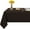 Chocolate Solid, variant on Rectangle 100% Cotton Tablecloth - Pack of 6 - Black Solid (90 x 132 Inch) Table Covers for Dinnings, Weddings, Banquet & Parties - 400TC Table Runners & Linen, Wrinkle Free and Ultra Soft.