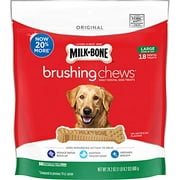 Milk-Bone Original Brushing Chews, 18 Large Daily Dental Dog Treats