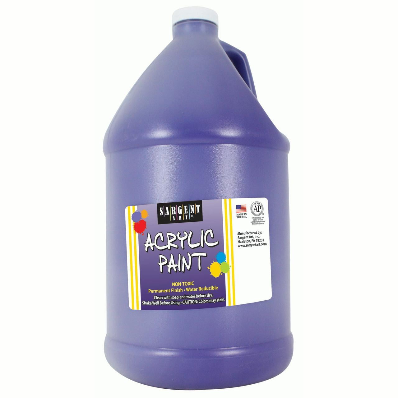 Sargent Art® Acrylic Paint, Violet, 64 oz. Bottle (Half Gallon)