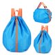 thumbnail image 1 of Mochila de senderismo plegable, grande, impermeable, con cordón, para fitness, natación y actividades al aire libre, color negro., 1 of 9