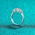thumbnail image 4 of Wedding Band Anniversary Ring 2 Ct Round Diamond 14K White Gold Finish, 4 of 4