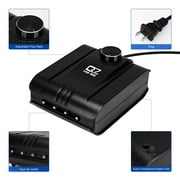 Lychee 300 Gallon 254GPH Aquarium Air Pump Four Outlet for Aquarium Fish Tank Ponds Black
