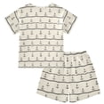 thumbnail image 7 of Summer Short Sleeve Pajama Sets Wave Anchor Patterns Sleepwear Nighty 95% Cotton (5-14Y), 7 of 7