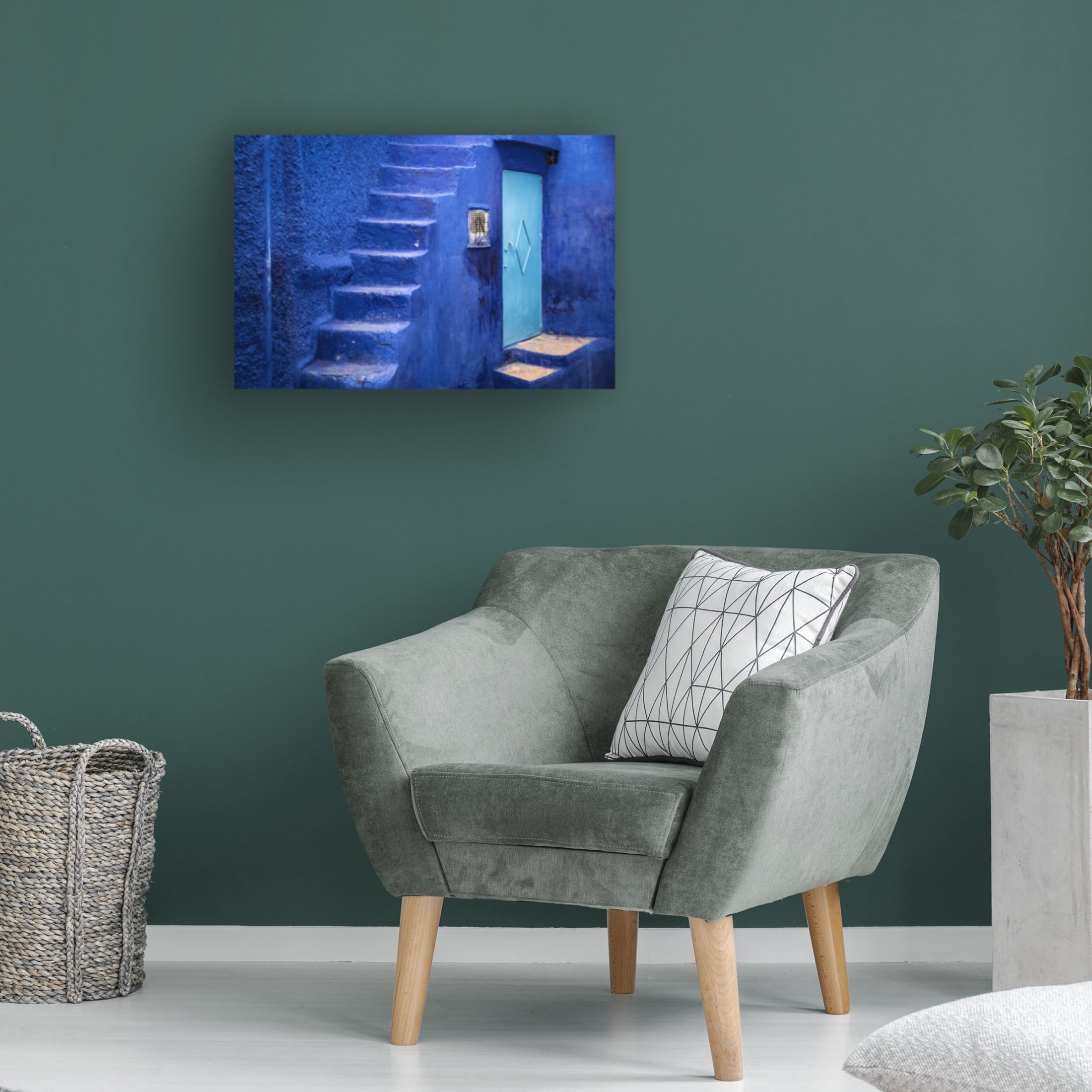 Canvas Wall Art - Linda Wride 'Steps Up' Wall Art for Living Room, Bedroom, or Office D?cor by Trademark Fine Art - 47 x 30 Inches