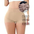 thumbnail image 3 of Sveltors Women Tummy Control Butt Lifter Panties Shorts Lace Casual Mid Rise Body Shaper Seamless Shapewear, 3 of 8