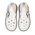 thumbnail image 5 of Abomasnow Womens PU Perforated Adjustable Metal Buckle Sole Slip‑On Clog Loafer Shoes Casual Lightweight Summer Beach Vacation Shoes, 5 of 8