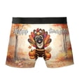 thumbnail image 2 of Happy Thanksgiving Pug Turkey Costume Pumpkins Autumn Leaves All Over Print Boxer Briefs Underwear for Men Dad Dog Lover Gifts - 13014, 2 of 6