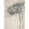 thumbnail image 2 of Edgar Degas 14x18 Black Ornate Wood Framed Double Matted Museum Art Print Titled - Head of a Horse (ca. 1878), 2 of 5