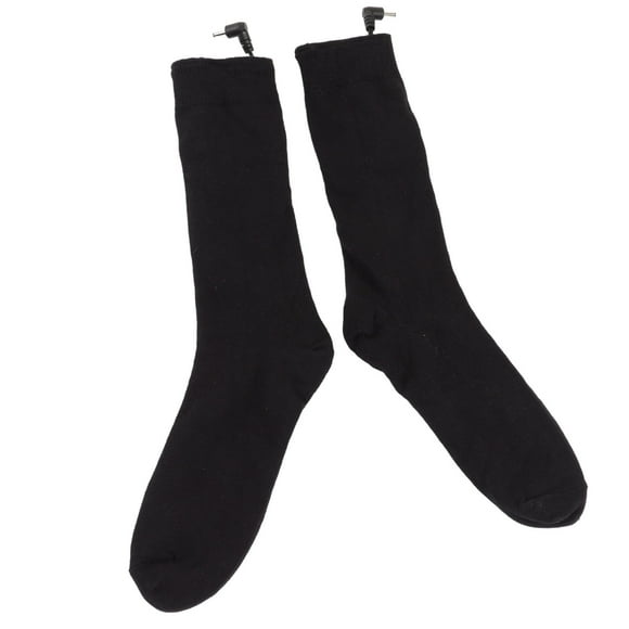 Electric Heated Socks, Sweat Absorbing Elastic Battery Powered Warm Cotton Material Heating Socks Soft For Men For Skiing
