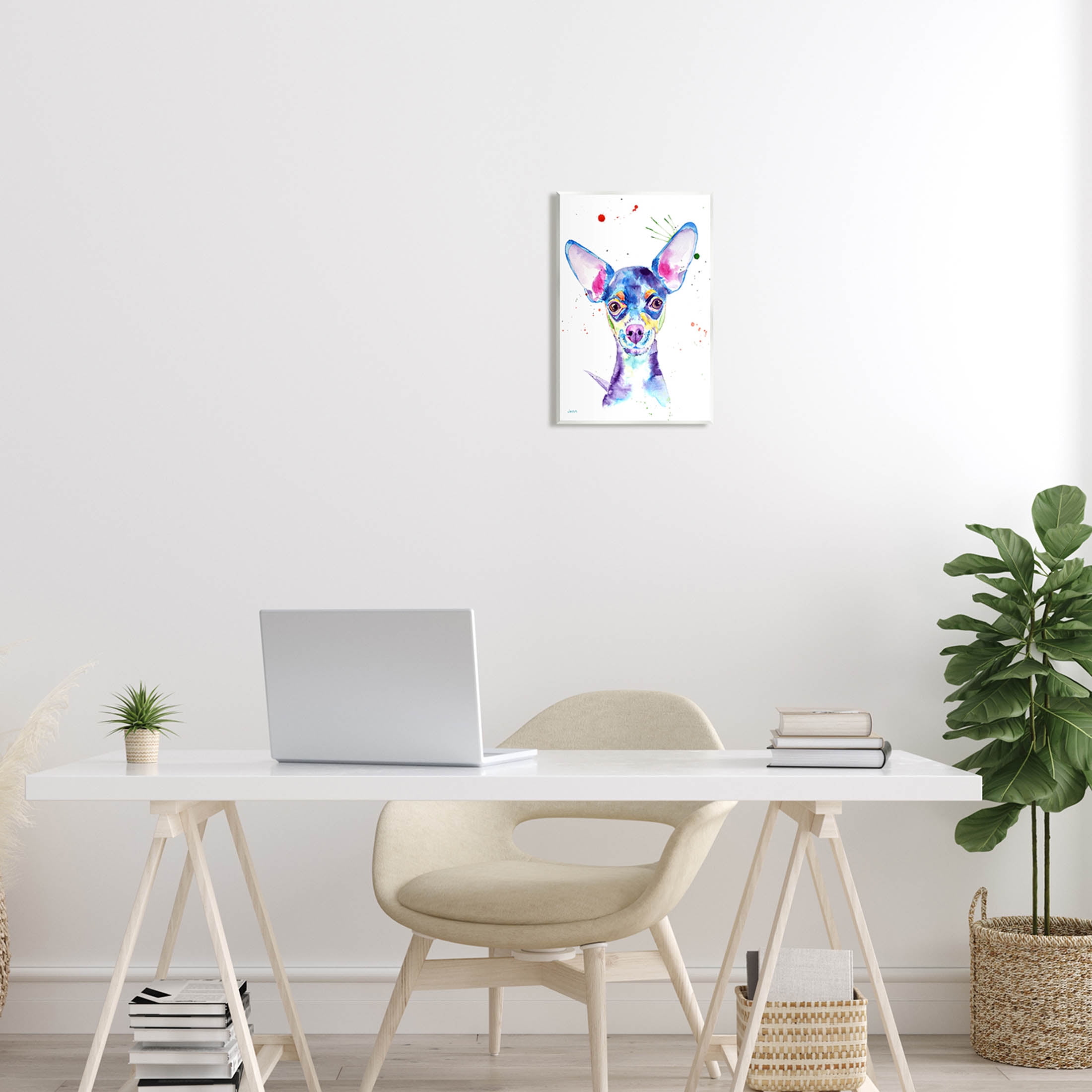Happy Chihuahua Casual Composition Animals & Insects Graphic Art Unframed Art Print Wall Art