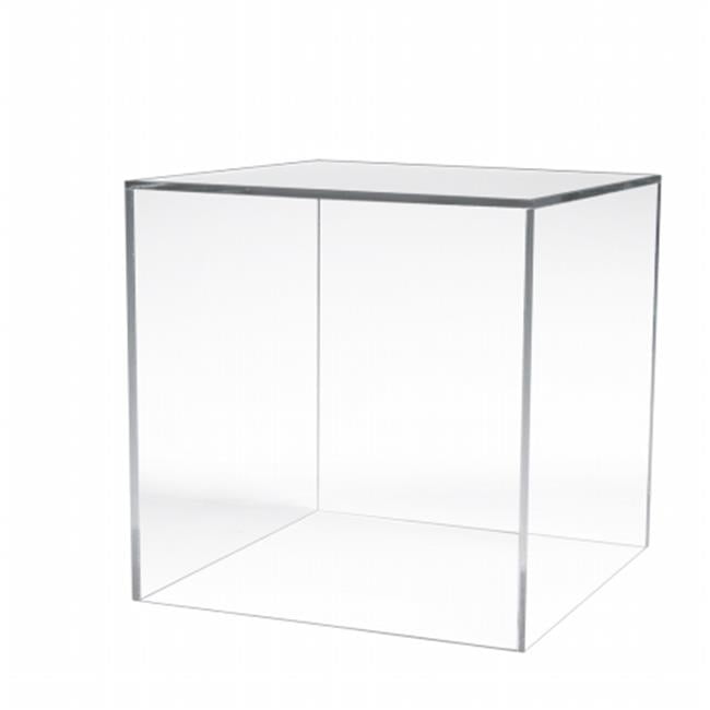 Large Clear Acrylic Counter Top 12 in. Square Display Cube (Pack of 2
