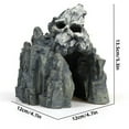 thumbnail image 3 of Realistic Resin Skull Cave – Reptile Hideout, Aquarium Decor, Fish Tank Ornament – Perfect for Lizards, Snakes, Hermit Crabs & Aquatic Pets​, 3 of 8