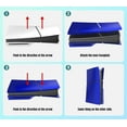 thumbnail image 4 of Disc Edition Cover Plates for PS5 Slim Console, Shell Panels Compatible with Playstation 5 Slim Accessories Protective Replacement Faceplate (Cobalt Blue), 4 of 14
