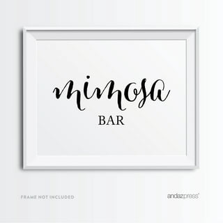 Boho Mimosa Bar Decal, DIY Sign, Mimosa Bar Sign