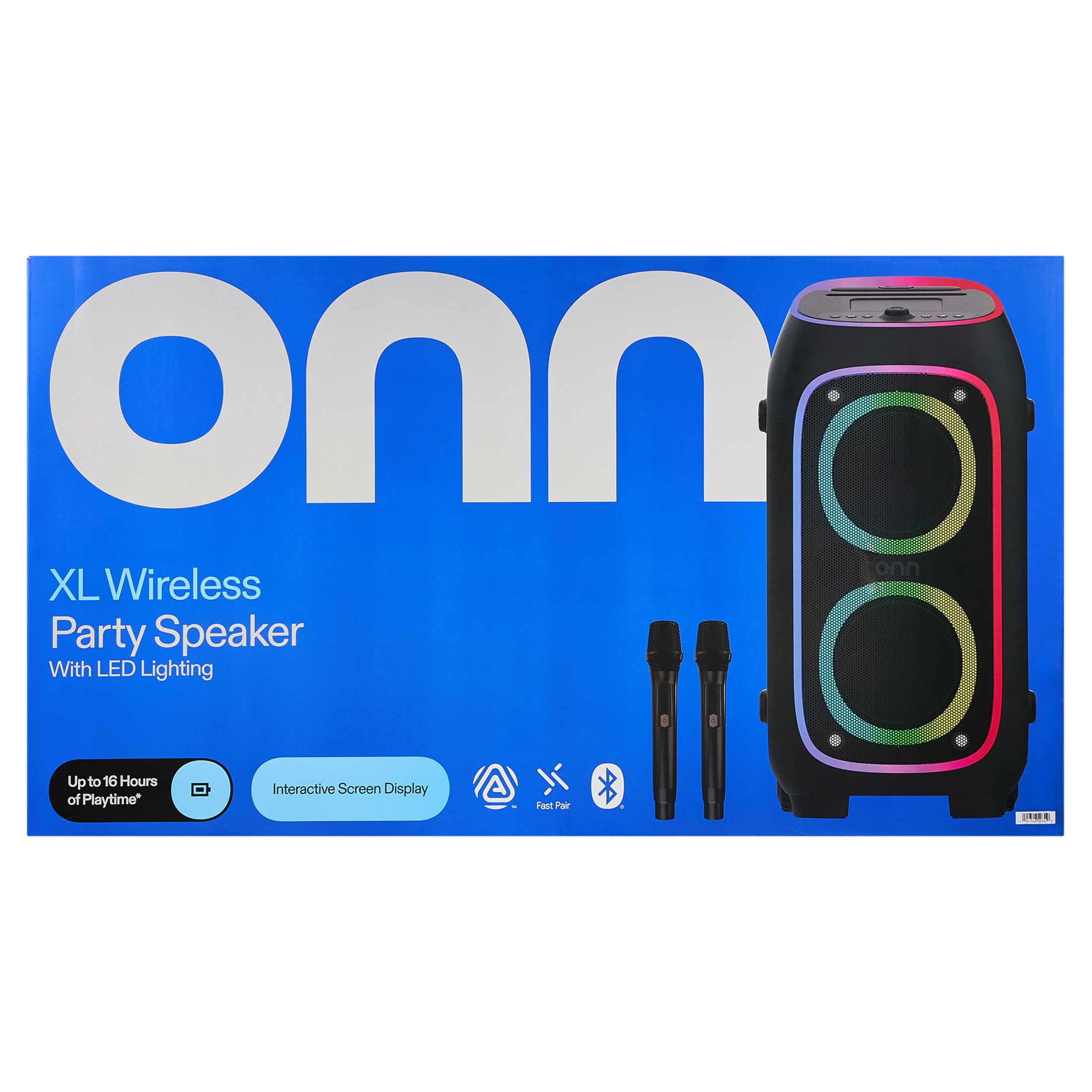 Parlante inalámbrico onn XL para fiestas con luces LED 8