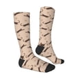thumbnail image 3 of Daiia Sports Socks Leopard Print Printed Novelty Crew Socks for Men Women Knee High Socks Cotton Socks Soft & Breathable Support Unisex Socks, 3 of 9