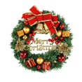 thumbnail image 1 of Guirnalda navideña de 30cm para puerta de Navidad, adornos colgantes, decoración de Feliz Navidad para el hogar, colgante de puerta de Año Nuevo, 2023, 1 of 4