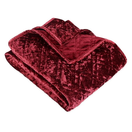 Better Homes & Gardens Crushed Velvet Throw Blanket, 1