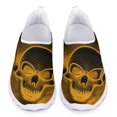 thumbnail image 1 of Zapatos casuales con estampado de calavera clásica y sexy para mujer, zapatos planos deportivos para exteriores, zapatos de malla transpirables y cómodos para verano y otoño, 1 of 5