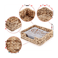 thumbnail image 5 of 2PCS Bathroom Disposable Towel Holder Long Seagrass Woven Rattan Wicker Table Hand Towel Basket ,L, 5 of 10