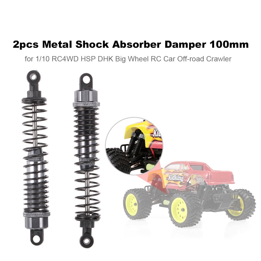 GoolRC 2PCS Shock Absorber Damper 100mm RC Car Parts for 1:10 HSP DHK RC Car Off-Road Crawler Black