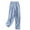 Blue, variant on QUYUON Wide Leg Sweatpants Sale Color Cotton Loose Breathable Pocket Pants Wide Leg Trousers Plus Size Pants Women Long Pant Leg Length Activewear Style P4576 Blue M