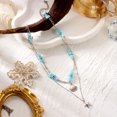 thumbnail image 6 of NICKSUN Boho Summer Beach Starfish Shell Chip Beaded Necklaces, Color Dopamine Irregular Crushed Stone Seashell Stackable Chokers, Ocean Resort Layered Statement Jewelry, 6 of 7