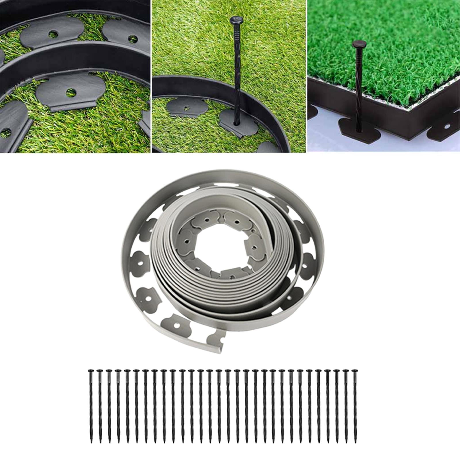 Landscaping Edging Garden Edging Coil Garden Landscape Edging Borders for Lawn Landscaping 10cm Gray