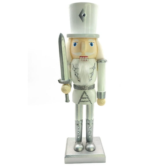 Christmas Nutcracker the Swordsman. Wizardi Classic Wooden Festive Decoration F07M14-35-N01364A