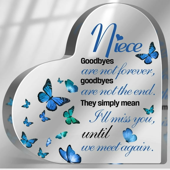 Sympathy Gifts for Loss of Loved One, Memorial Gifts for Loss of Niece, In Memory of Niece Plaque, Bereavement Condolences Grief Gifts, Funeral Remembrance Decor Ornament Sign