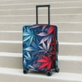 thumbnail image 6 of Xecao Red And Blue Leaves Print Elastic Luggage Cover, Double-sided Print , Perfect for Travel, Business, and Daily Use (Suitcase Not Included)-X-Large, 6 of 7