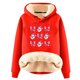 thumbnail image 1 of Chaquetas y abrigos casuales con capucha de manga larga para mujer, jersey con capucha de manga larga, top con estampado navideño, abrigo casual, top de poliéster para mujer, 1 of 2