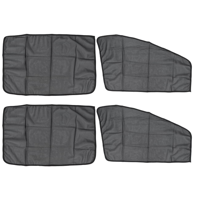 4 parasoles magnéticos universales con protección UV para ventana lateral delantera y trasera de coche.