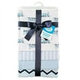 thumbnail image 2 of Luvable Friends Baby Boy Cotton Flannel Receiving Blankets, Train 4-Pack, One Size, 2 of 3